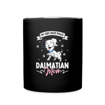 Dalmatiner Mama - Tasse einfarbig - Schwarz - Vorne
