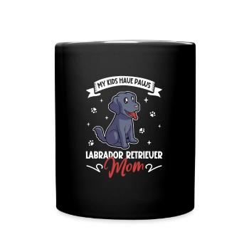 Maman labrador retriever - Mug uni - noir - Devant