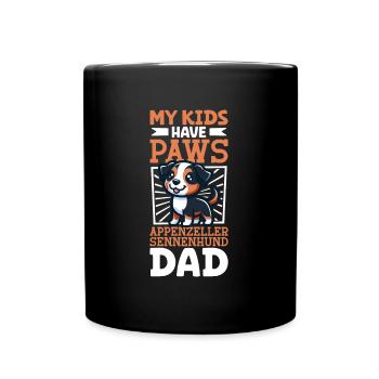 Appenzeller Mountain Dog Dad - Full Colour Mug - black - Front