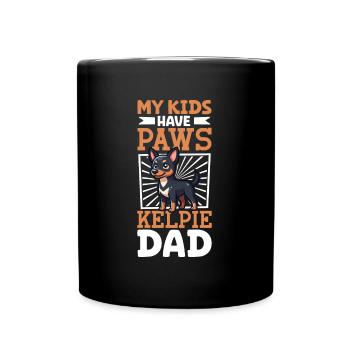 Australian Kelpie Dad - Full Colour Mug - black - Front