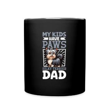 Australian Silky Terrier Dad - Full Colour Mug - black - Front