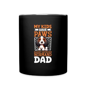 Basset Artésien Normand Papa - Full Colour Mug - black - Front