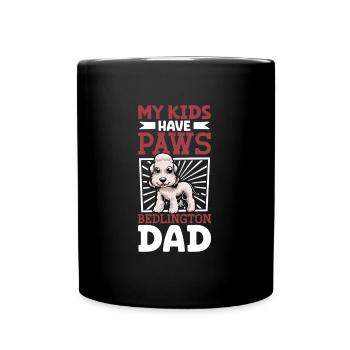 Bedlington Terrier papa - Mug uni - noir - Devant