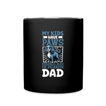 Epagneul Bleu de Picardie Papa - Full Colour Mug - black - Front