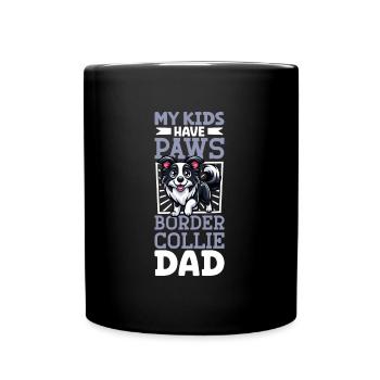 Border Collie Dad - Full Colour Mug - black - Front