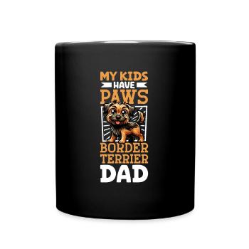 Border Terrier Dad - Full Colour Mug - black - Front