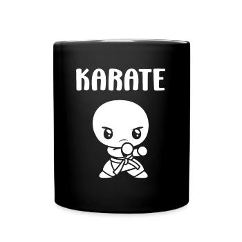 Karate - Tasse einfarbig - Schwarz - Vorne