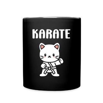 Karate - Tasse einfarbig - Schwarz - Vorne