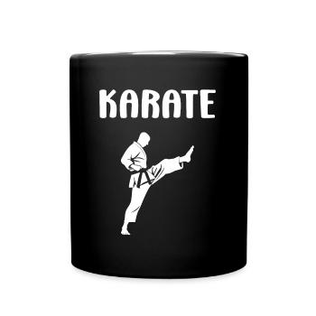 Karate - Tasse einfarbig - Schwarz - Vorne