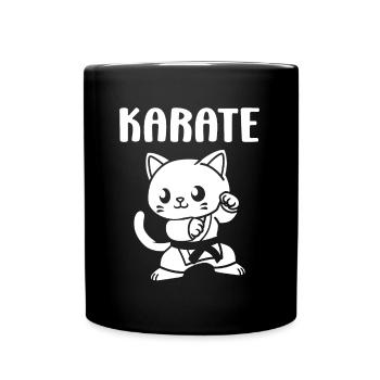 Karate - Tasse einfarbig - Schwarz - Vorne