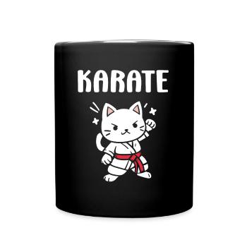 Karate - Tasse einfarbig - Schwarz - Vorne