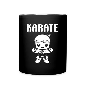 Karate - Tasse einfarbig - Schwarz - Vorne