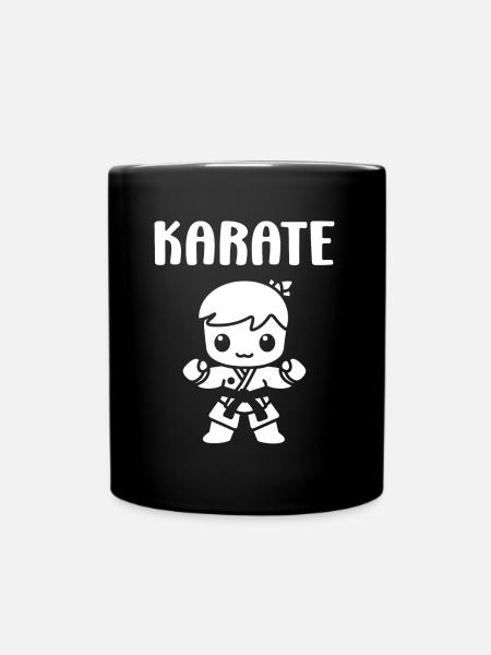 Karate - Tasse einfarbig - Schwarz
