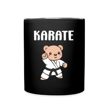 Karate - Tasse einfarbig - Schwarz - Vorne