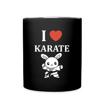 Karate - Tasse einfarbig - Schwarz - Vorne