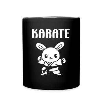 Karate - Tasse einfarbig - Schwarz - Vorne
