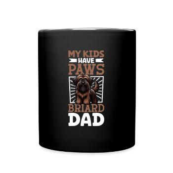 Briard Papa - Full Colour Mug - black - Front