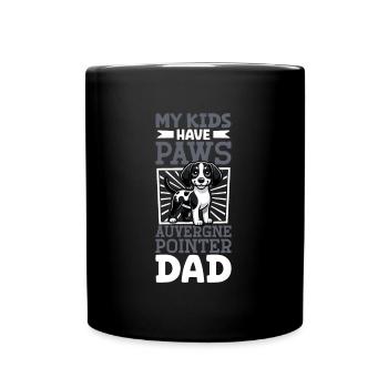 Braque d'Auvergne Papa - Tasse einfarbig - Schwarz - Vorne