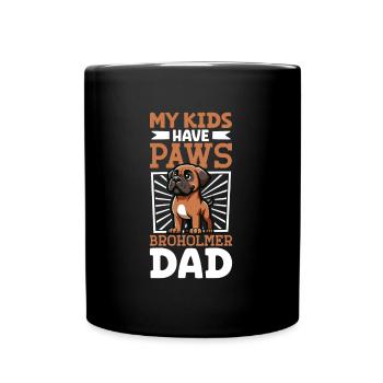 Broholmer Papa - Mug uni - noir - Devant