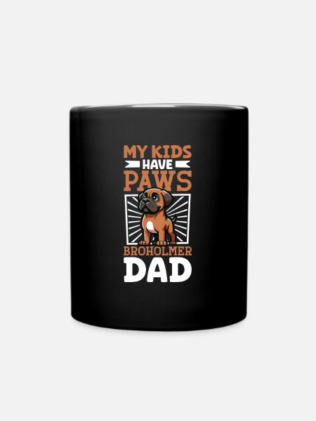 Broholmer Papa - Tasse einfarbig - Schwarz
