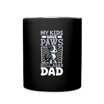 Bull Arab Papa - Tasse einfarbig - Schwarz - Vorne