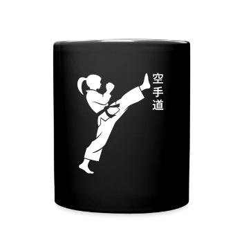 karate - Mug uni - noir - Devant