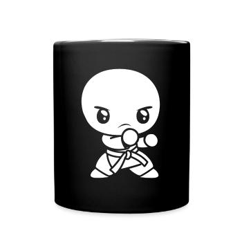 Karate - Tasse einfarbig - Schwarz - Vorne