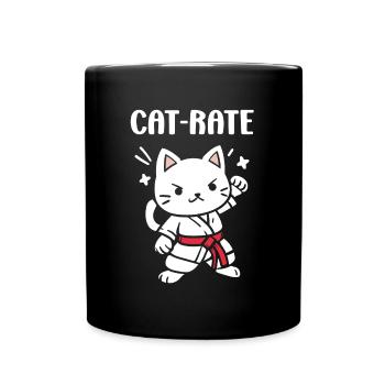 Karate - Tasse einfarbig - Schwarz - Vorne