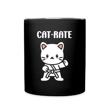 Karate - Tasse einfarbig - Schwarz - Vorne