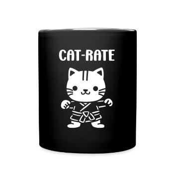 Karate - Tasse einfarbig - Schwarz - Vorne