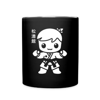Karate - Tasse einfarbig - Schwarz - Vorne