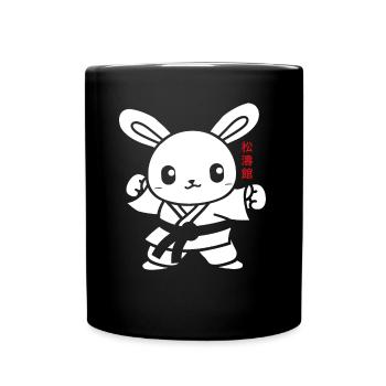 Karate - Tasse einfarbig - Schwarz - Vorne