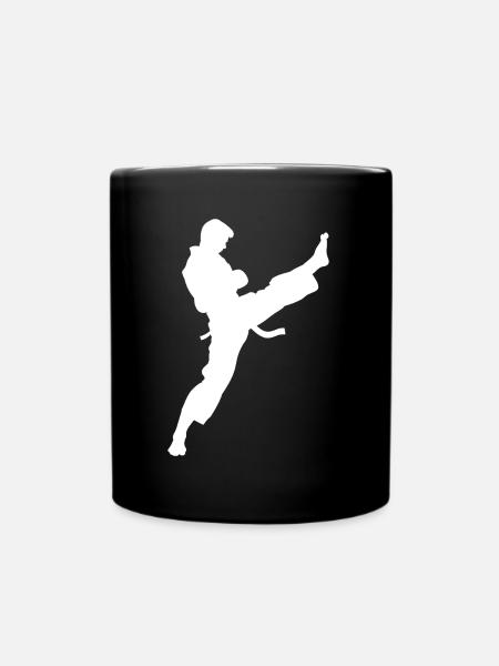 Karate - Tasse einfarbig - Schwarz