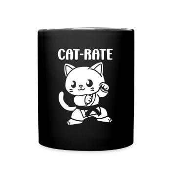 Karate - Tasse einfarbig - Schwarz - Vorne