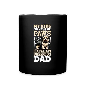 Gos d’Atura Català Papa - Tasse einfarbig - Schwarz - Vorne