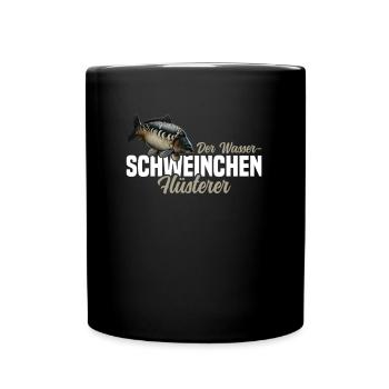 Der Wasserschweinchen Flüsterer - Tasse einfarbig - Schwarz - Vorne