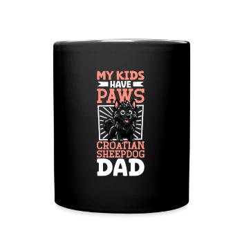 Papa berger croate - Mug uni - noir - Devant