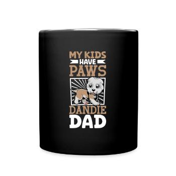 Dandie Dinmont Terrier Dad - Full Colour Mug - black - Front