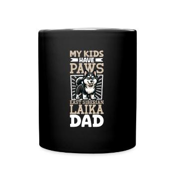 Ostsibirischer Laika Papa - Tasse einfarbig - Schwarz - Vorne