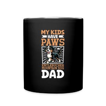Entlebucher Chien de montagne papa - Mug uni - noir - Devant