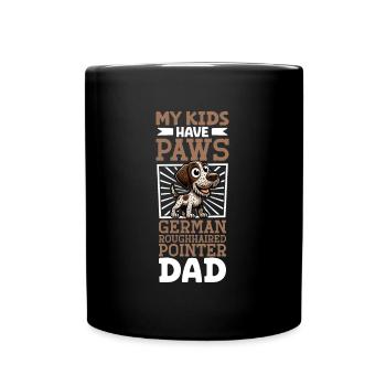 Papa allemand Stichelhaar - Mug uni - noir - Devant