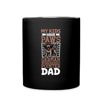 German Wirehaired Dad - Full Colour Mug - black - Front