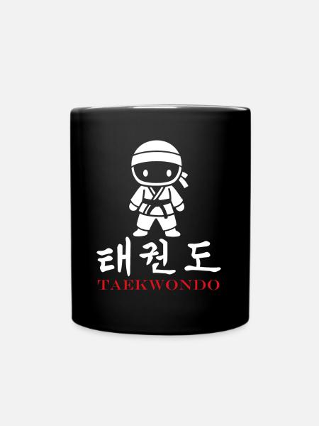 Taekwondo - Tasse einfarbig - Schwarz