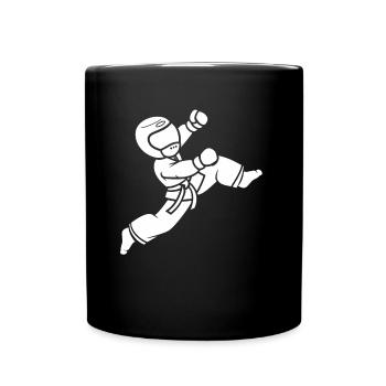 Taekwondo - Tasse einfarbig - Schwarz - Vorne