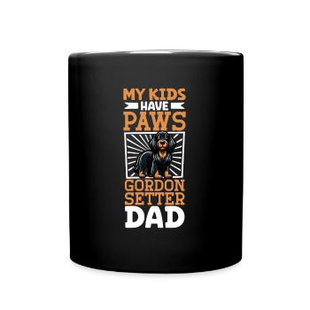 Gordon Setter Papa - Tasse einfarbig - Schwarz - Vorne