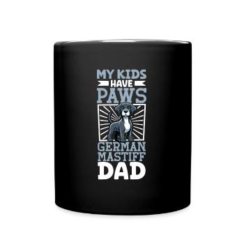 Dogue Allemand Papa - Mug uni - noir - Devant