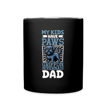 Griffon Nivernais Papa - Mug uni - noir - Devant
