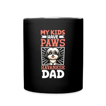 Papa bichon havanais - Mug uni - noir - Devant
