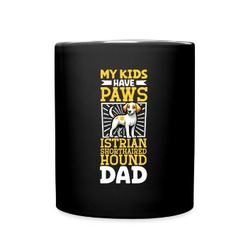 Kurzhaarige Istrianer Bracke Papa - Tasse einfarbig - Schwarz - Vorne