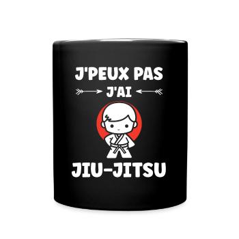 Jiu Jitsu - Tasse einfarbig - Schwarz - Vorne